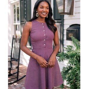 Gal meets glam burgundy a-line dress